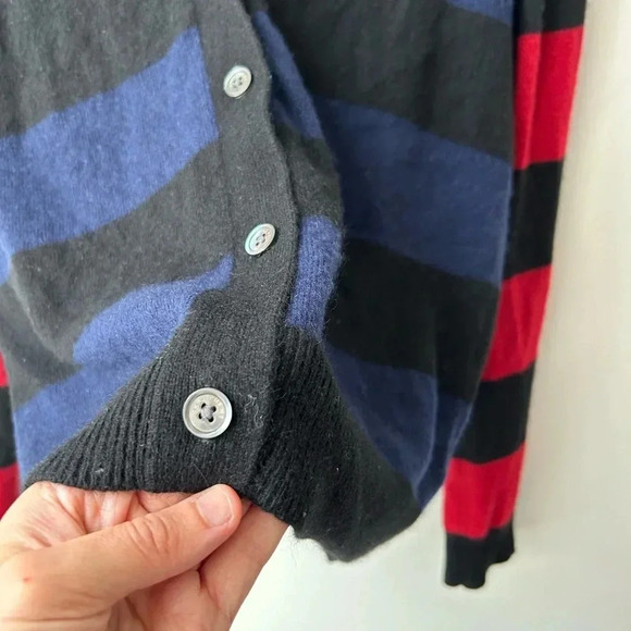 Equipment Black and Red Striped Sweater - Picture 7 of 12